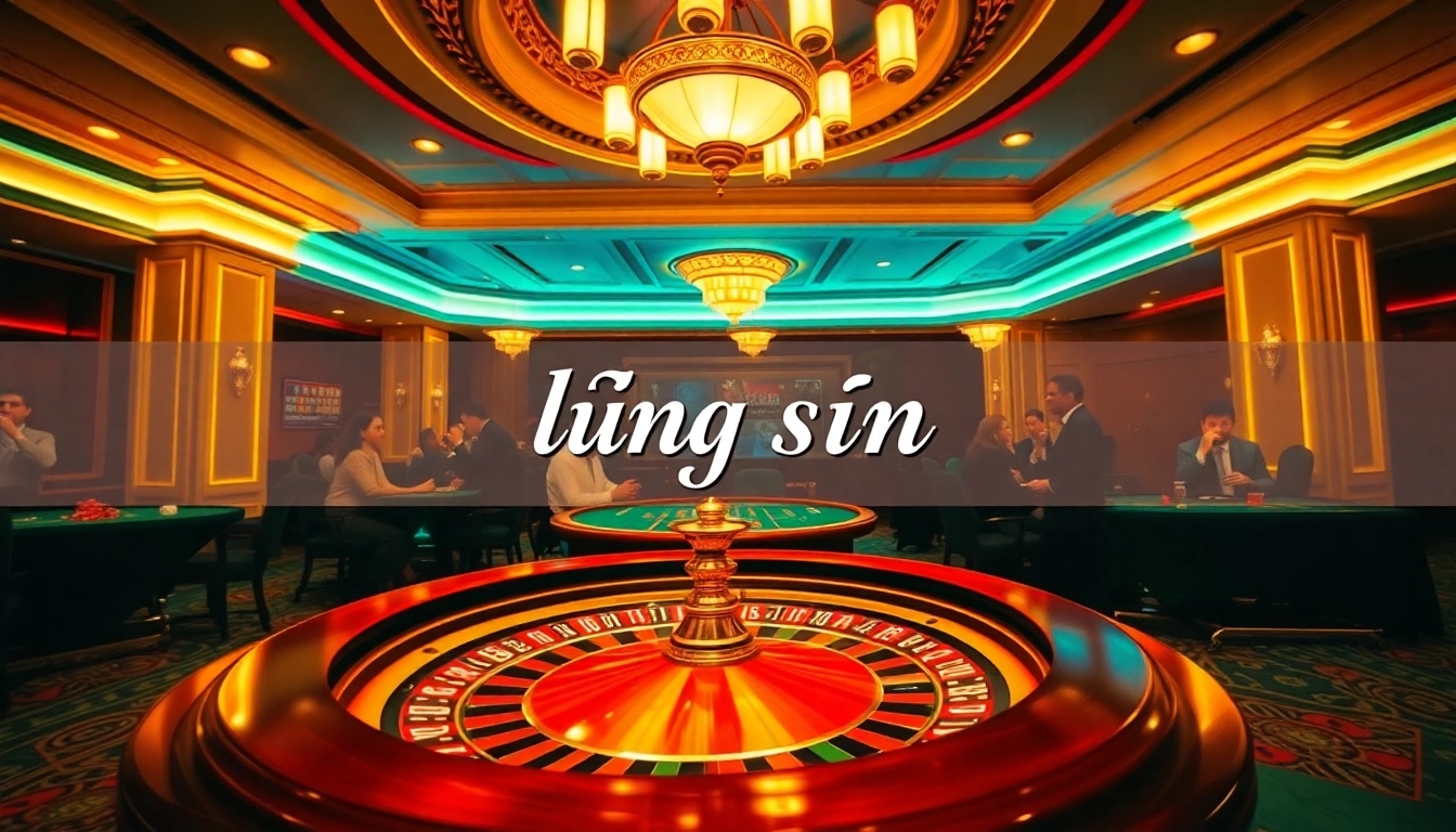 Experience lively gambling action at a lương sơn-themed casino, with poker chips and roulette.