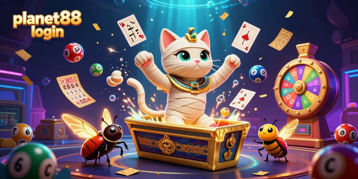 Experience the excitement of online gaming with planet88 login featuring vibrant casino elements and jackpots.