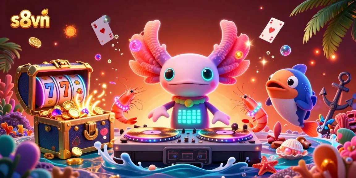 S8vn captures gamblers’ excitement with vibrant casino elements in a 3D animated underwater scene.