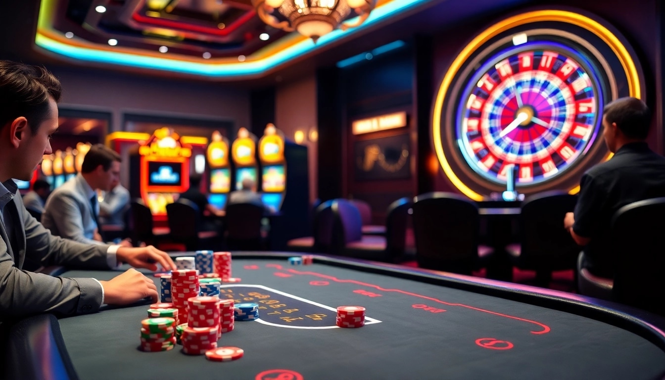 High-stakes poker table scene capturing excitement at Mm88 casino.