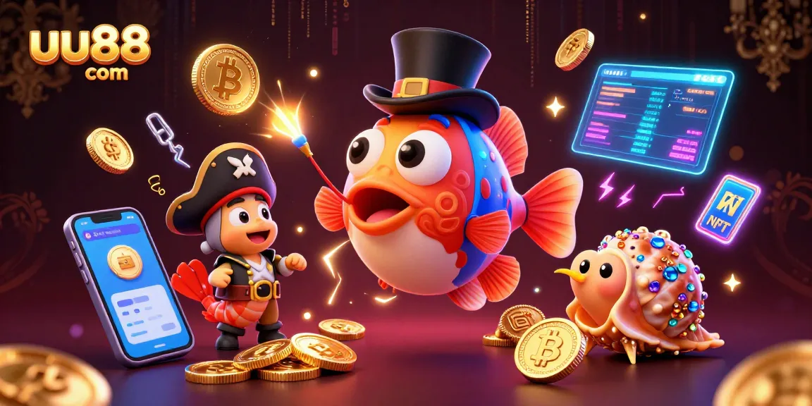 Experience excitement at uu88 com with engaging 3D cartoon characters in a dynamic casino scene.