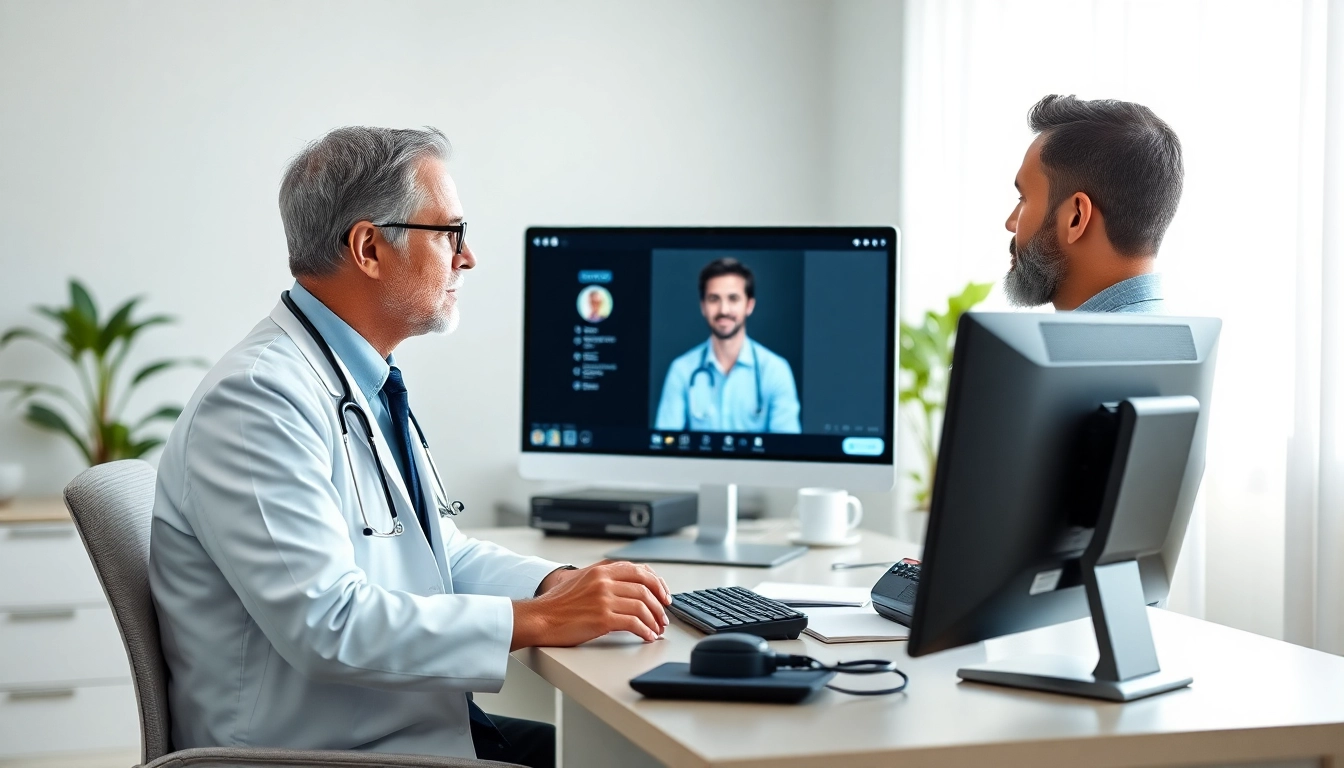 Engaging online medical advice from real doctors during a video consultation.