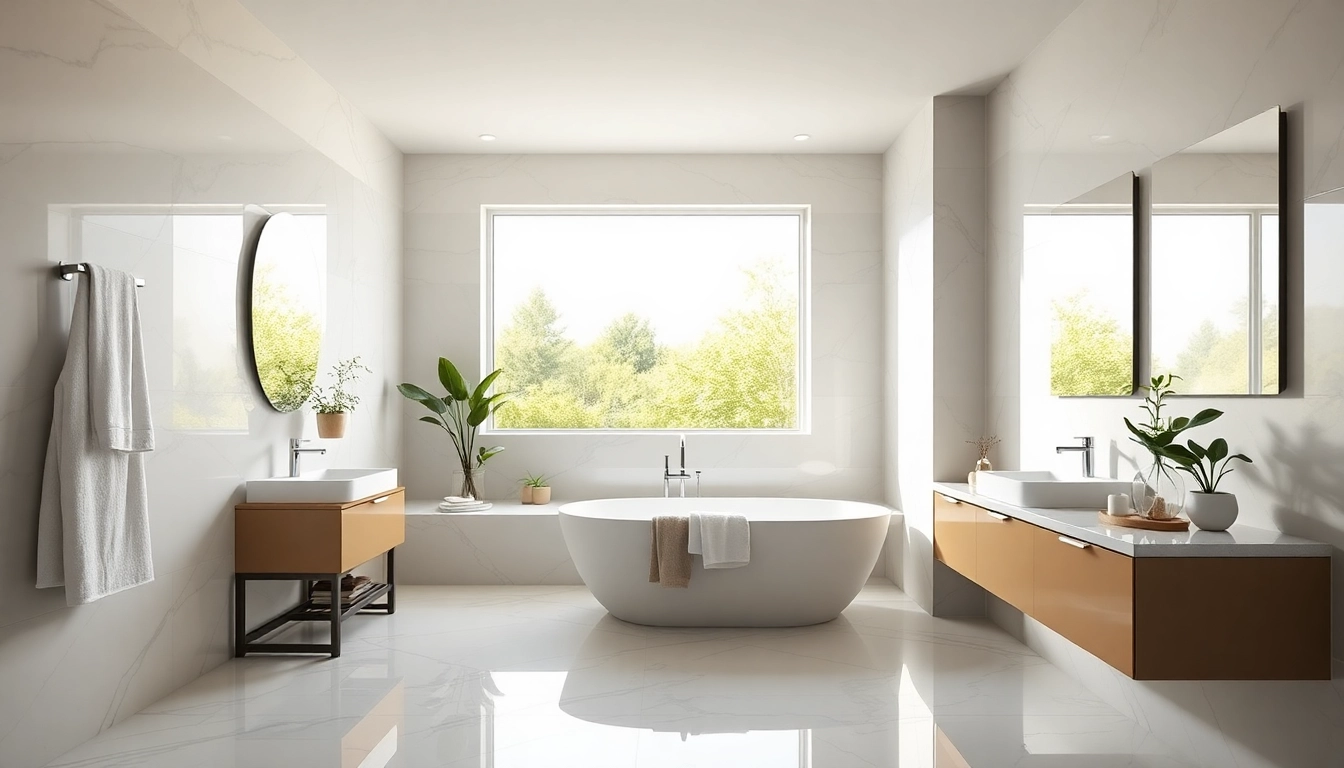 Showcasing bathroom remodelers vancouver in an elegantly designed modern bathroom space.