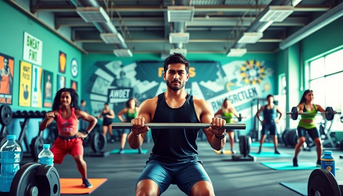 Canadian anabolics training scene showcasing diverse athletes lifting weights in a modern gym.