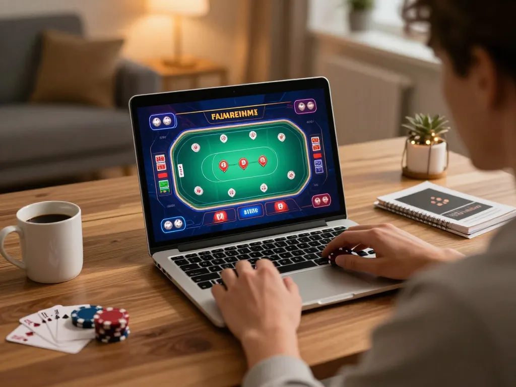 Navigating the exciting world of nk88 casino through strategic online poker gameplay at home.