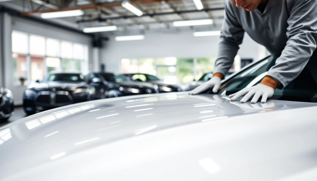 Applying PPF Chattanooga to a vehicle, showcasing expert installation and high-quality finish.