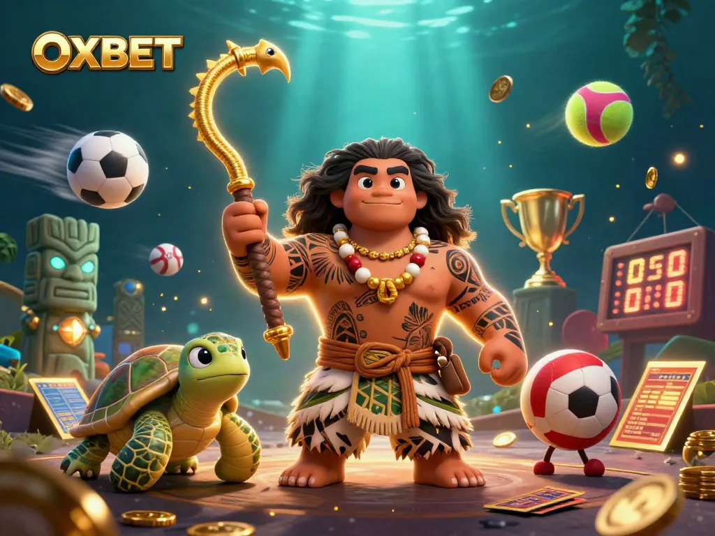 Experience the thrill of OXBET with dynamic 3D casino gaming characters and vibrant elements.