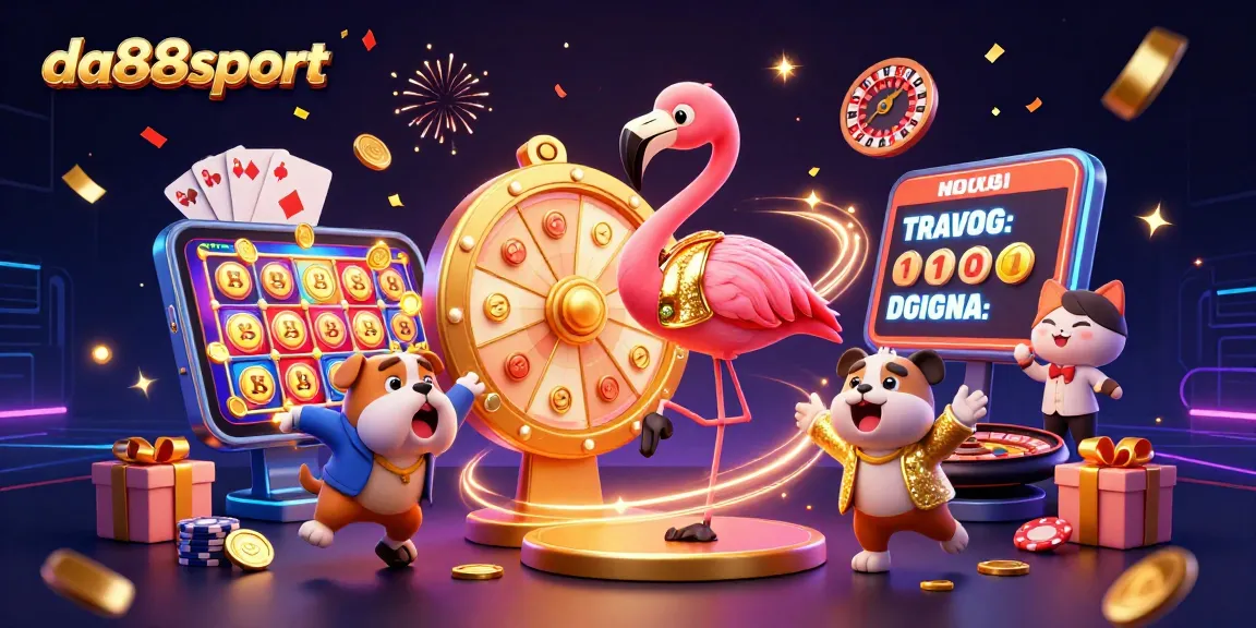 Spin the prize wheel with da88sport and win big rewards in an exciting casino scene.