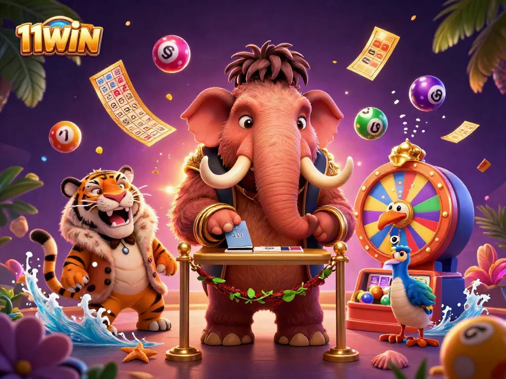 Experience the vibrant world of 11WIN with immersive gaming elements and colorful dynamics.