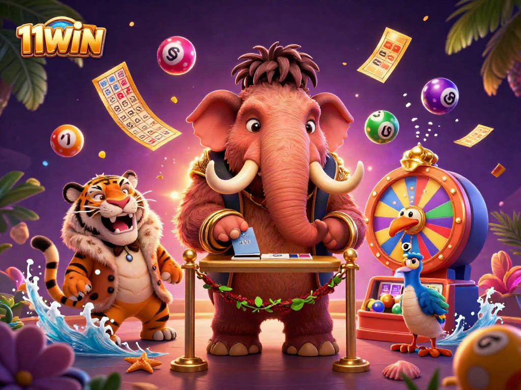 Experience the vibrant world of 11WIN with immersive gaming elements and colorful dynamics.