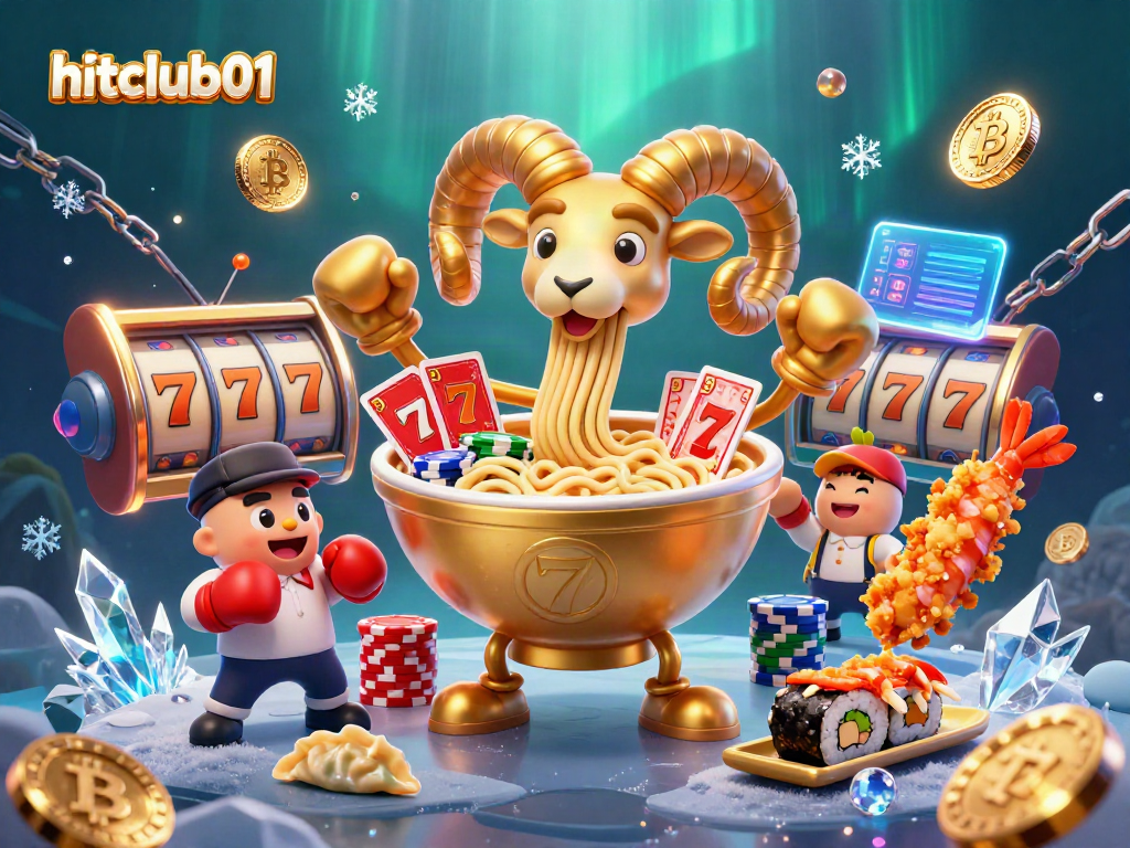 Engage in thrilling gaming action at hitclub01 with a vibrant 3D casino scene featuring animated game elements.