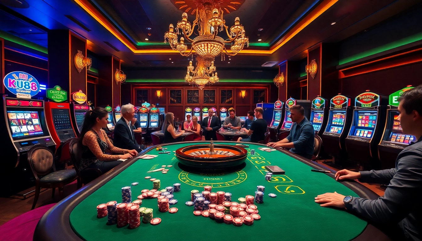 Experience the excitement of ku88 casino with vibrant gambling elements and thrilling gameplay.