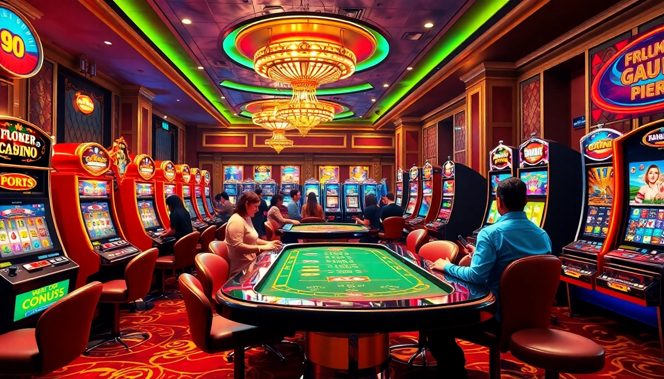 Spiele um neue casino bonus ohne einzahlung in einem lebendigen Casino-Setup.
