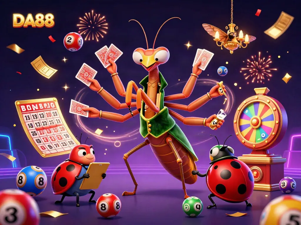 Experience DA88's thrilling gaming with vibrant scenes of card dealing and dynamic action.