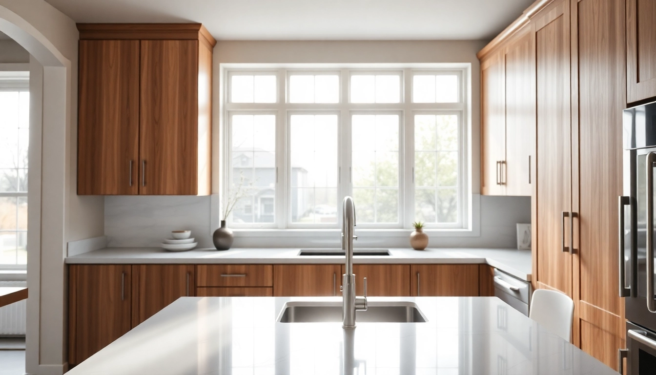Enhance your space with Cabinet Refacing Largo FL, showcasing beautifully updated kitchen cabinets.