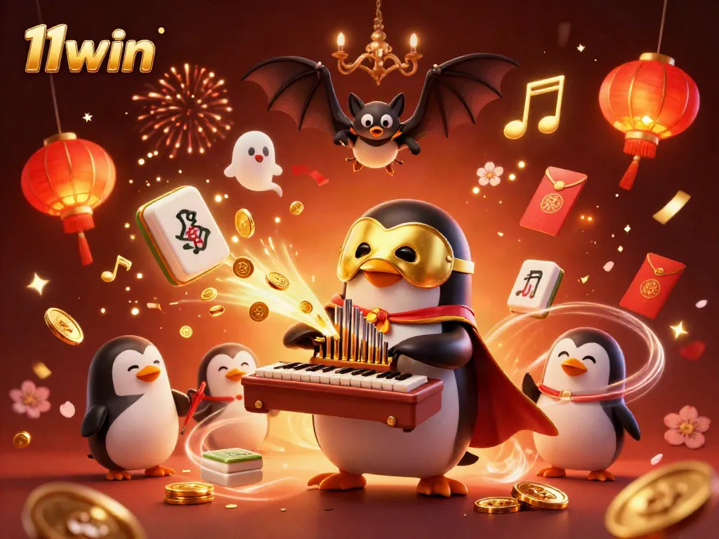 Experience thrilling 11win casino action with golden coin-filled organ music and dazzling effects.