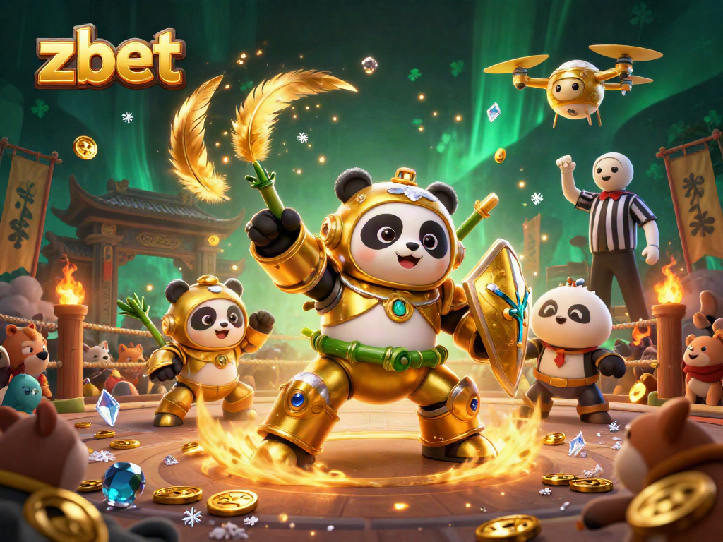 Engage with zbet's exciting casino adventure featuring dynamic characters in an animated arena.