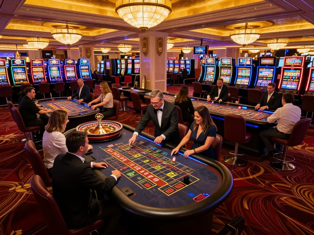 Engaging roulette table scene showcasing excitement at say88 casino.