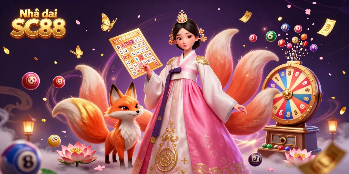 Engage in thrilling games at Nhà cái SC88 with vibrant lottery balls and captivating casino elements.