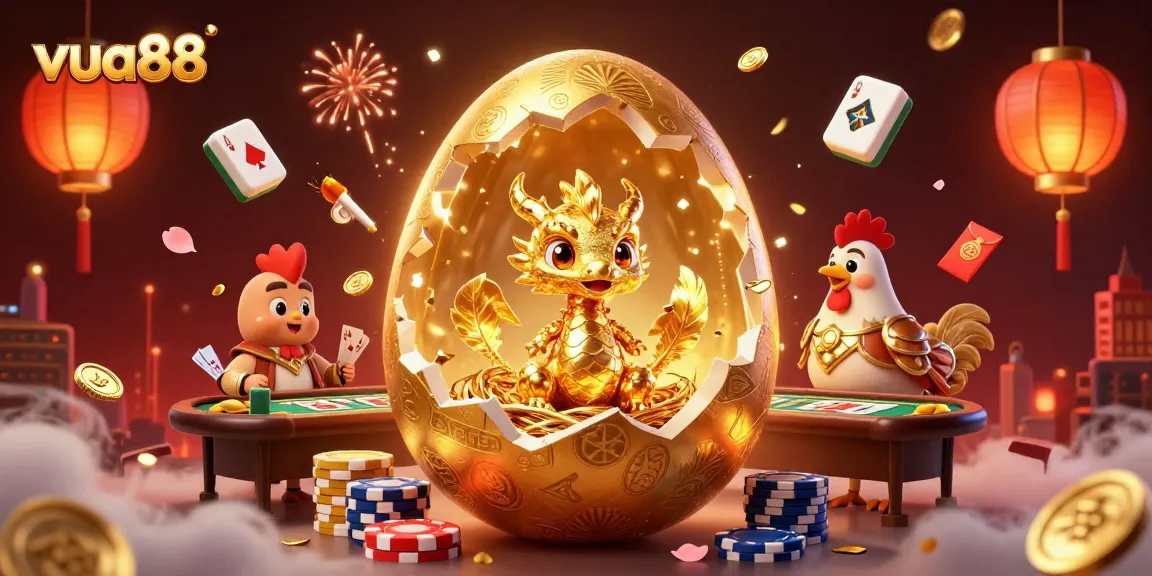 Win big with vua88 in this vibrant, atmospheric casino scene featuring epic elements.