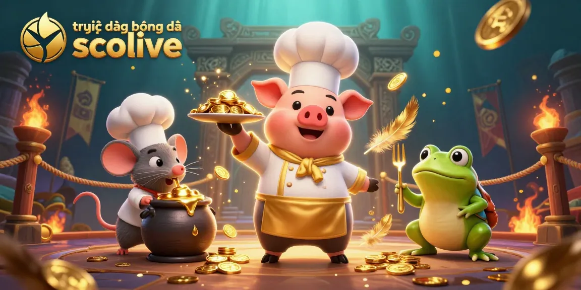 Engage in exciting trực tiếp bóng đá socolive action with a vibrant, cartoonish betting scene.